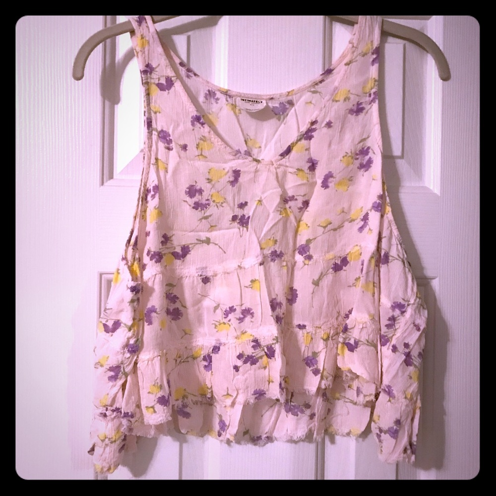 Free people crop/tank top